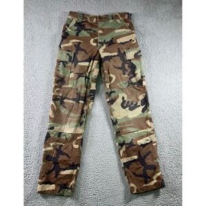 Military Cargo Pants Men Small 30x31 Woodland Camo Hot Weather Combat Ripstop